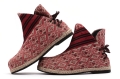 wiosenne buty z materiałów etnicznych, buty z tkanin Naga, sznurowane buty damskie,