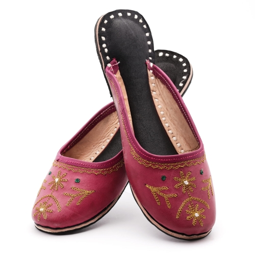 klapki damskie indyjskie, pantofle domowe ładne, stylowa pani domu,