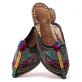 ładne kapcie dla żony, indyjskie baleriny damskie, damskie kolorowe buty,