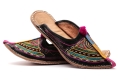 Jutti skórzane klapki indyjskie Spirala