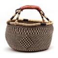 Afrykański kosz zakupowy typu Bolga z uchem do ręki