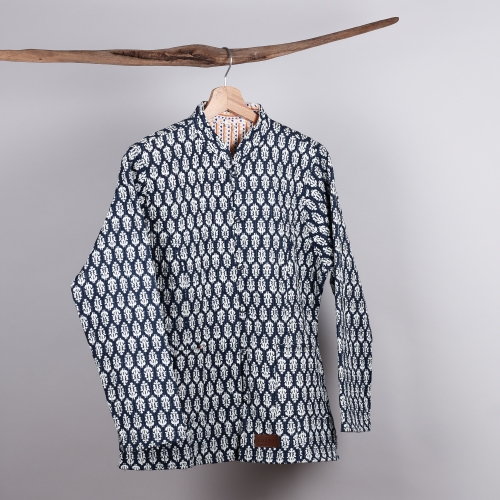 Kurtka z bawełny z wzorem dwustronna