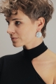 Etniczne srebrne kolczyki Róża Wiatrów etno boho handmade 925