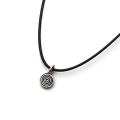 Naszyjnik z drobną spiralą srebro 925 etno boho handmade