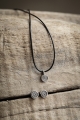 Naszyjnik z drobną spiralą srebro 925 etno boho handmade