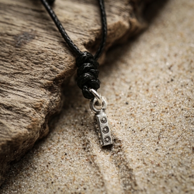 Naszyjnik srebrny wisiorek 925 etno boho handmade Hmong regulowana długość